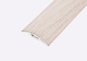 Порог (стык) Русский профиль  разноуровневый ламинированный с дюб, 30*2700 мм, Сосна светлая